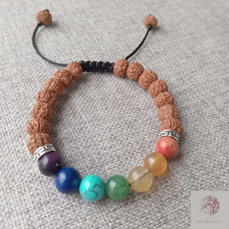 bracelet lithothérapie 7 chakras