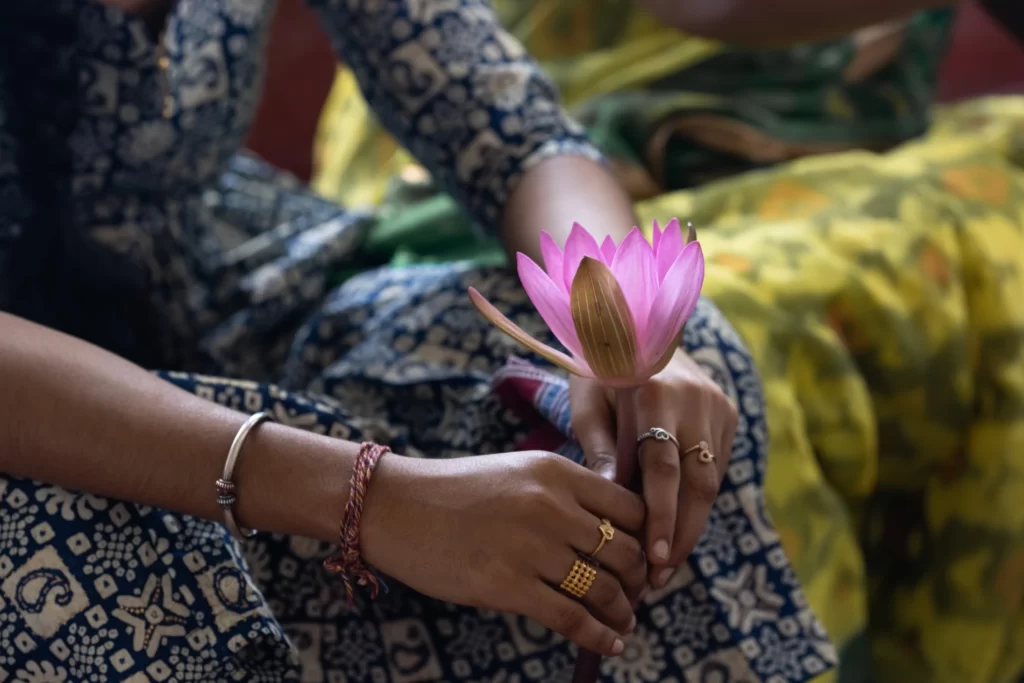 fleur de lotus, symbole de Lakshmi