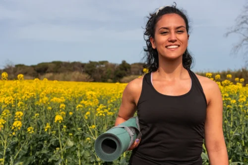 Delphine professeure de yoga