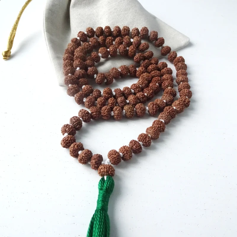 mala de rudraksha à 7 faces népal